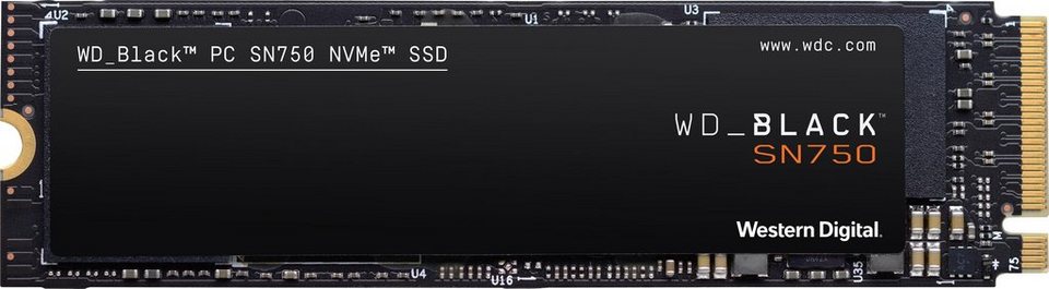 WD_Black SN750 NVMe interne SSD (250 GB) 3100 MB/S Lesegeschwindigkeit,  1600 MB/S Schreibgeschwindigkeit