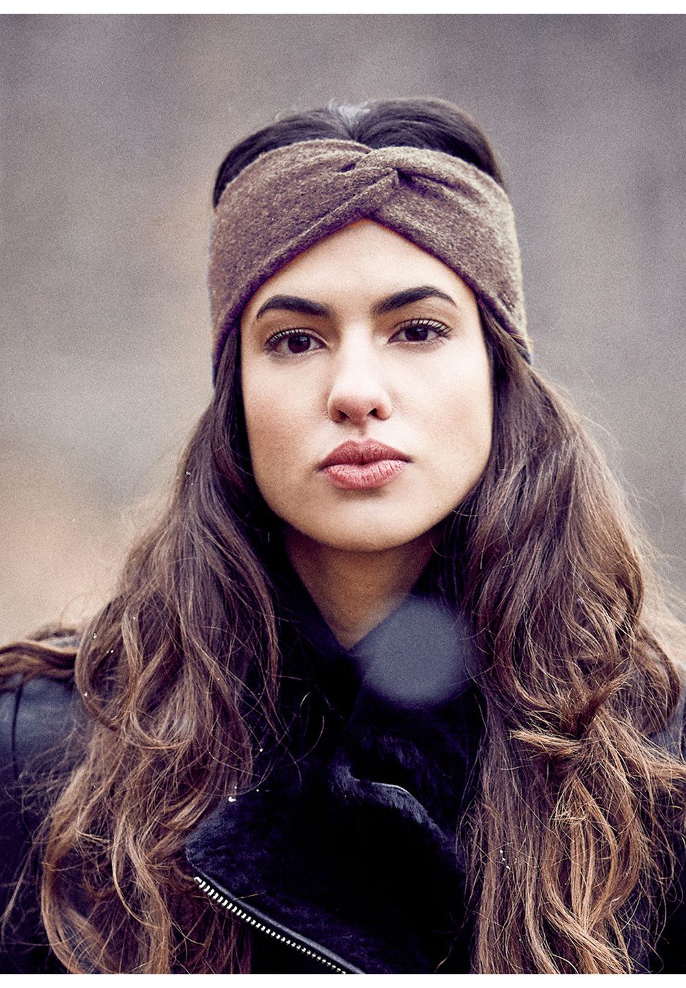 CAPO Stirnband Stirnband, Kaschmir Strick, doppelt, mit Knoten (1-St) Kasch günstig online kaufen