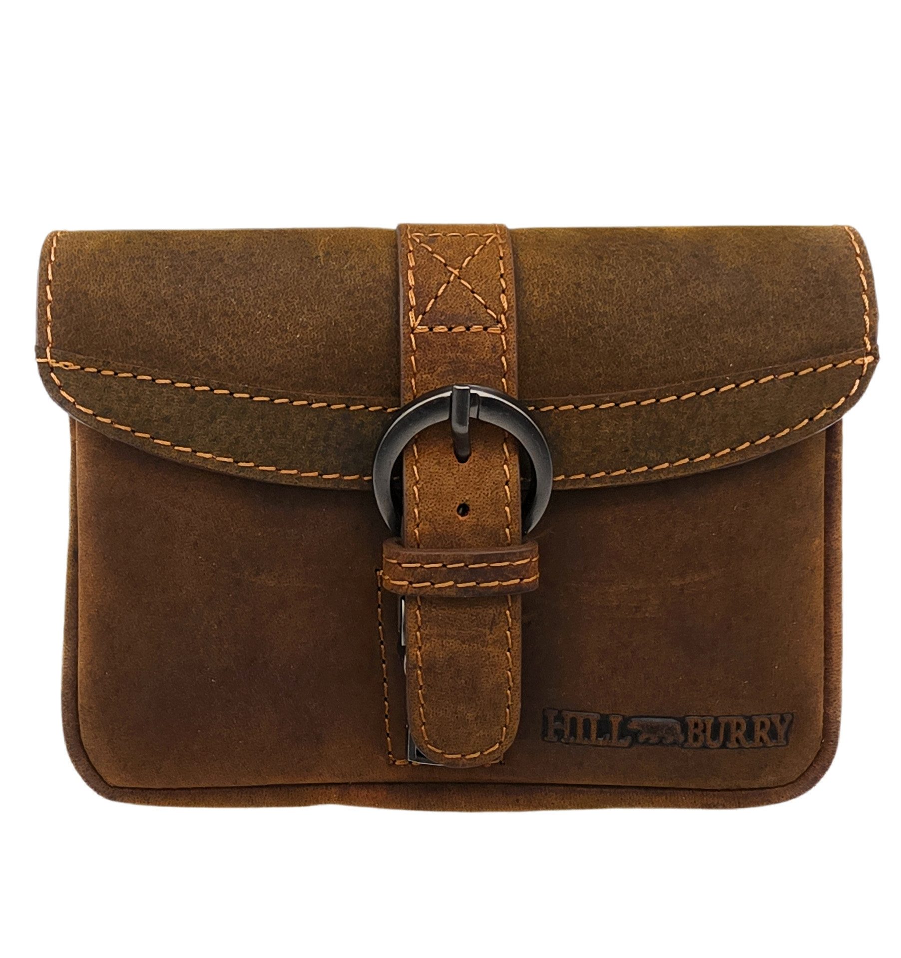 Hill Burry Gürteltasche Heritage Bauchtasche Echtleder Hunterleder Vintage Braun