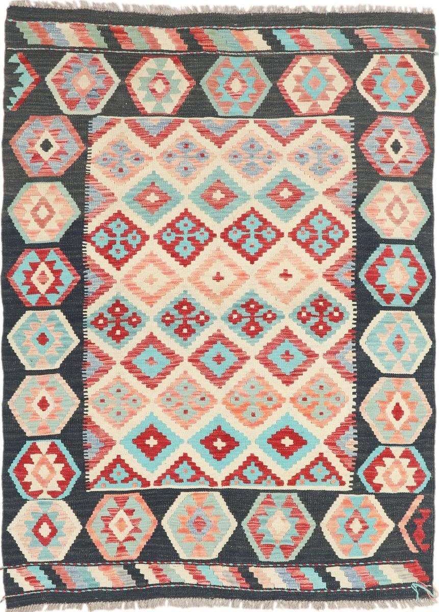 Orientteppich Kelim Afghan Heritage 127x170 Handgewebter Moderner Orientteppich, Nain Trading, rechteckig, Höhe: 3 mm
