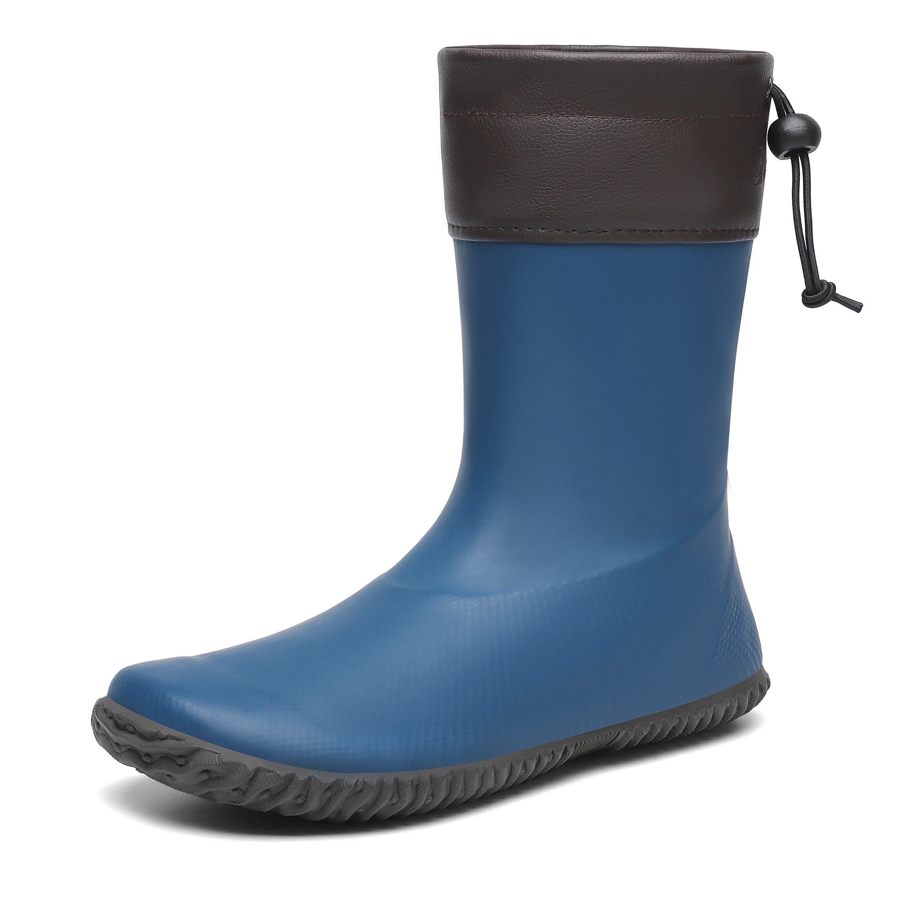 SAGUARO Barfußschuhe (Festival) Barfuß - Gummistiefel (3mm Sohlenstärke, Nullabsatz, bequem, leicht, leicht-gefüttert, rutschfest) Winter-Stiefel wasserdicht Regenschuhe Regen-Stiefel Schuhkragen vegan