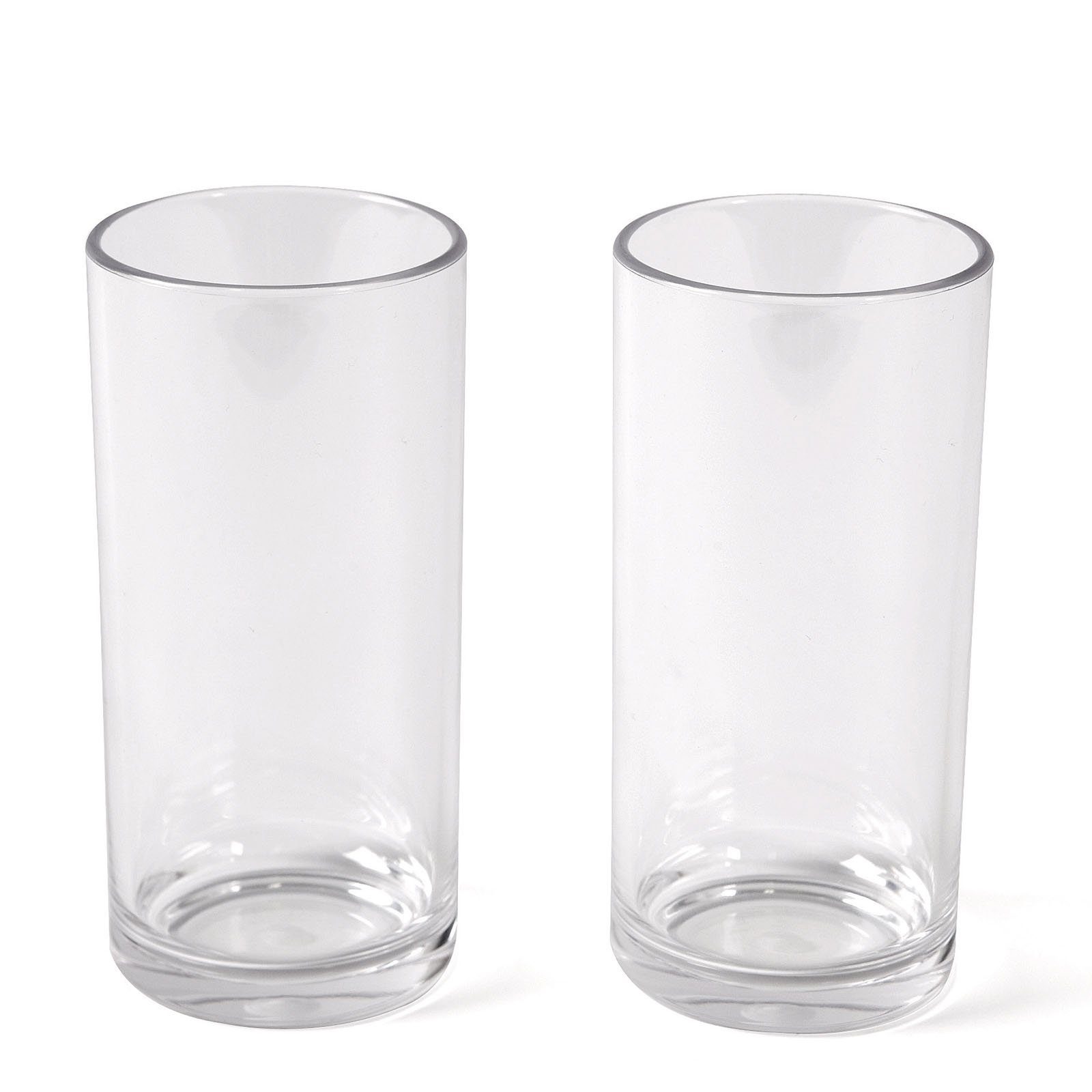 Bo-Camp Glas 2er Set Longdrink Скло Polycarbonat, Polycarbonat, Camping Wasser Trink Glas 300 ml