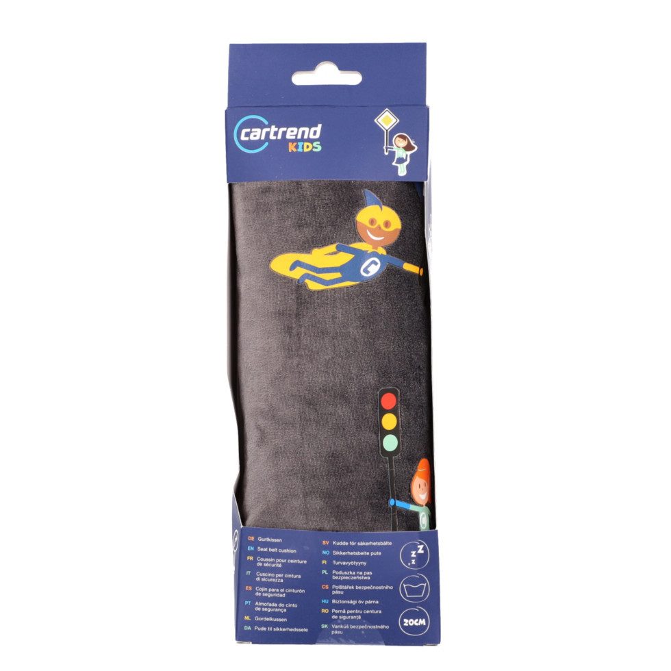 Cartrend Gurtpolster Cartrend Kids Gurtkissen grau