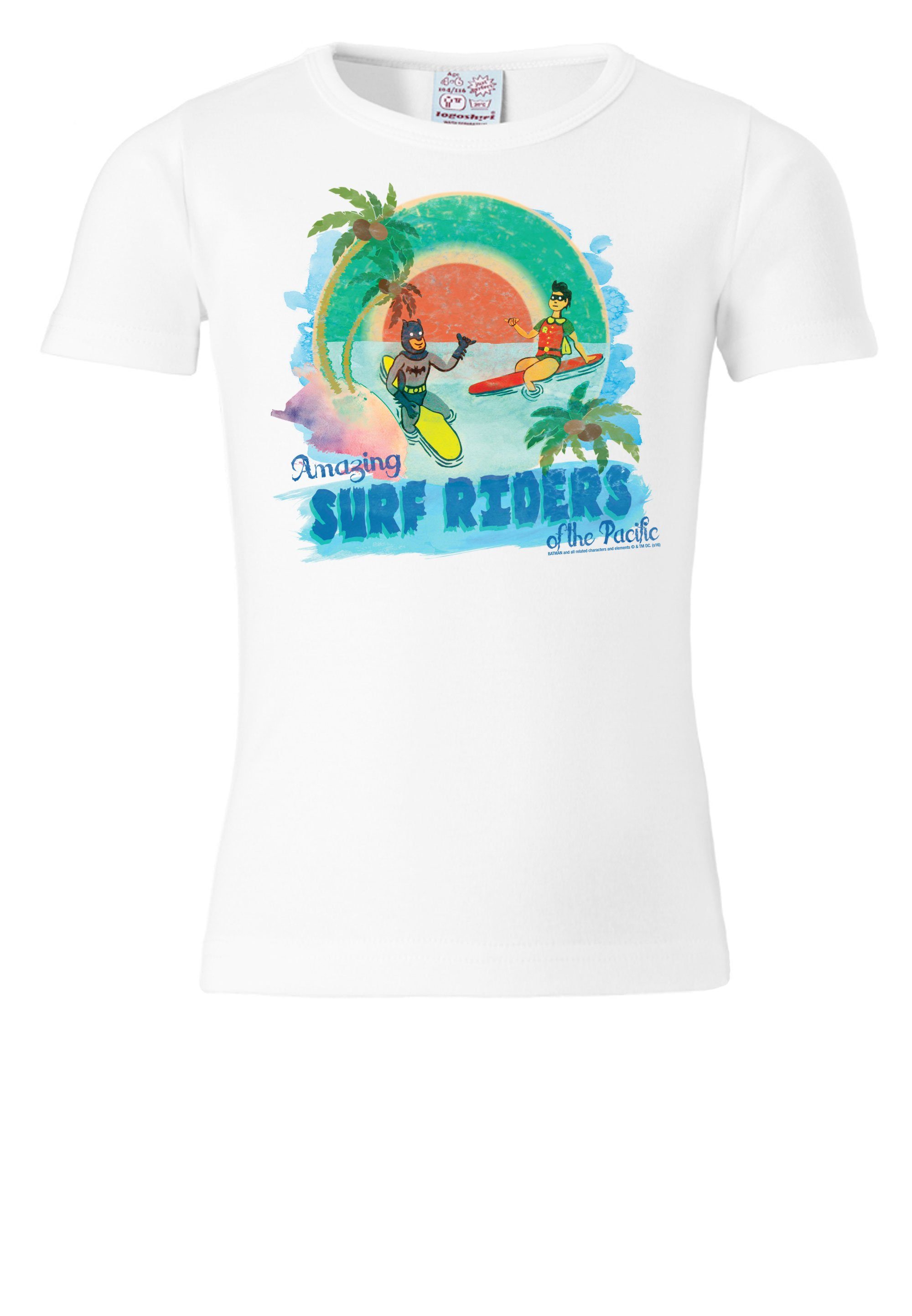 LOGOSHIRT T-Shirt DC - Surf mit - Robin-Print Batman & Batman Riders Robin and