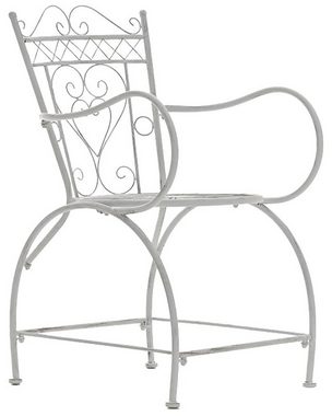 TPFGarden Gartenstuhl Sheen - 2er-Set für Garten, Balkon, Terrasse (Metalltische aus handgefertigtem Eisen / Bistrotisch outdoor, 2 St), Maße (HxBxT): 88 x 48 x 48 cm - Sitzhöhe: 43 cm - Farbe: antik weiß