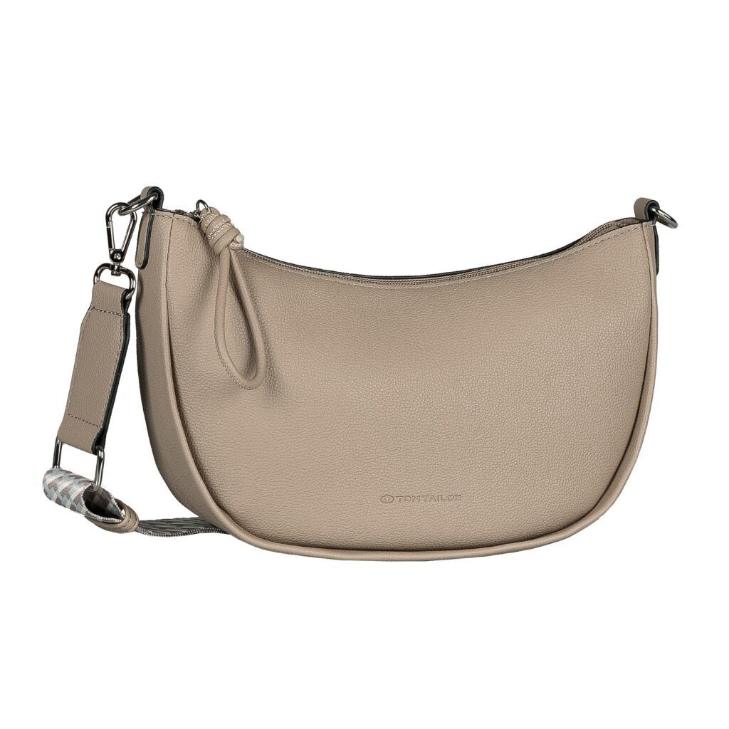 TOM TAILOR Handtasche Tatiana, fein gewebter dreifarbiger Gurtband mit harmonischem „T“´Logodruck