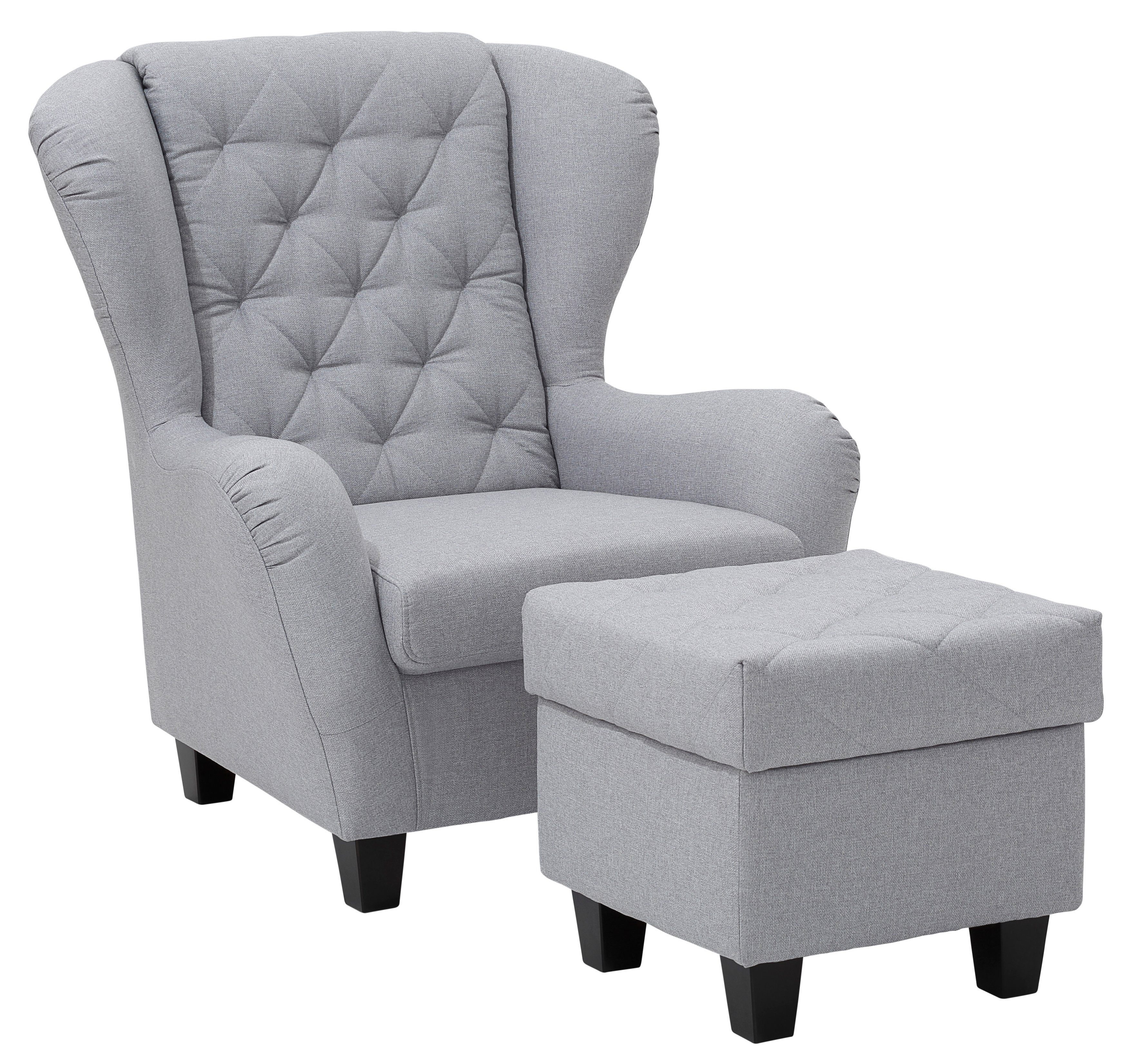 Home affaire Ohrensessel Alexandra, incl. Hocker, günstig online kaufen