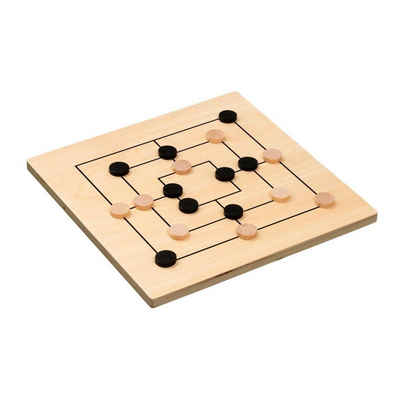 Philos Spiel, Familienspiel 3295 - Mühle, Standard, Brettspiel aus Holz, 1-2..., Strategiespiel