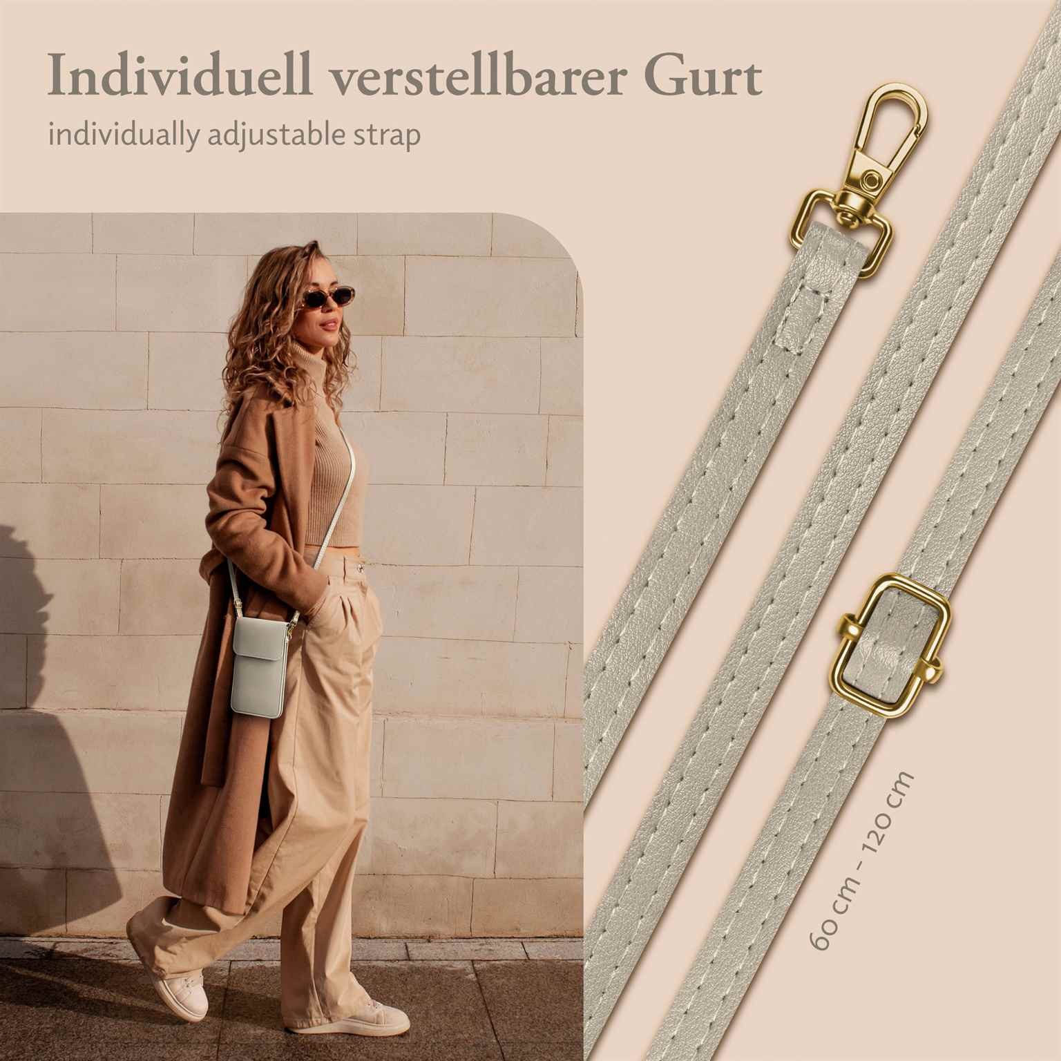 moex Handyhülle moex® CitySling für Xiaomi Redmi Note 13 5G, Handytasche zum Umhängen kleine Handtasche mit Handyfach Touch-Fenster