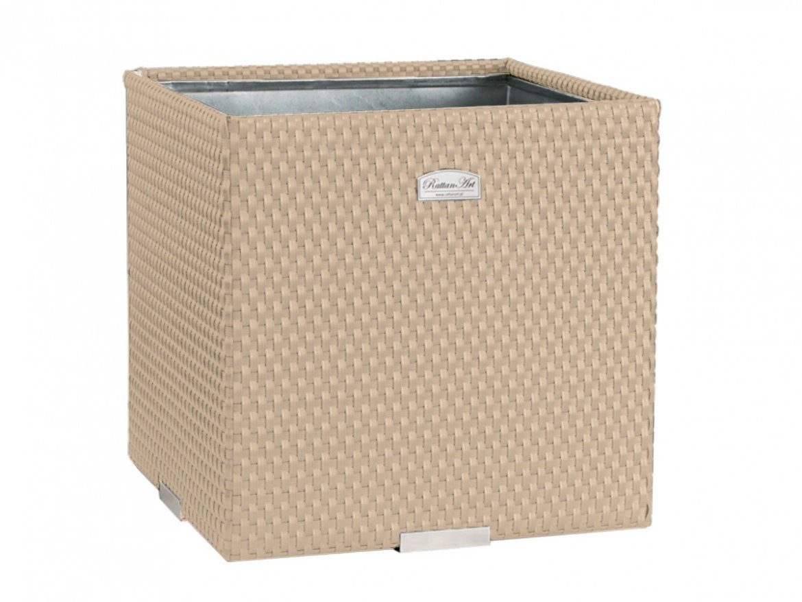 dynamic24 Pflanzkübel, Polyrattan Pflanzgefäß günstig online kaufen