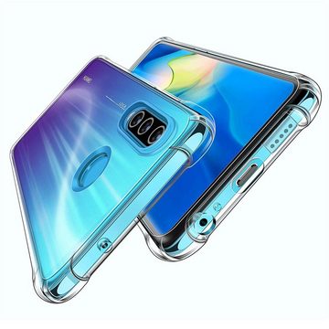 CoolGadget Handyhülle Anti Shock Rugged Case für Huawei P30 Lite 6,2 Zoll, Slim Cover mit Kantenschutz Schutzhülle für P30 Lite Hülle Transparent