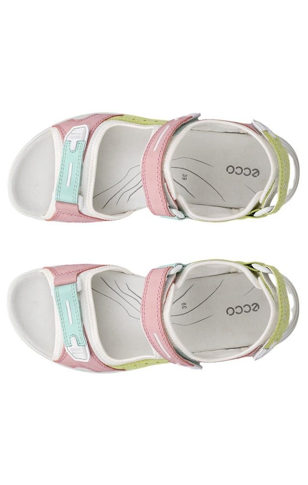 Ecco Yucatan Leder bunt/weiss Damen Sandale günstig online kaufen