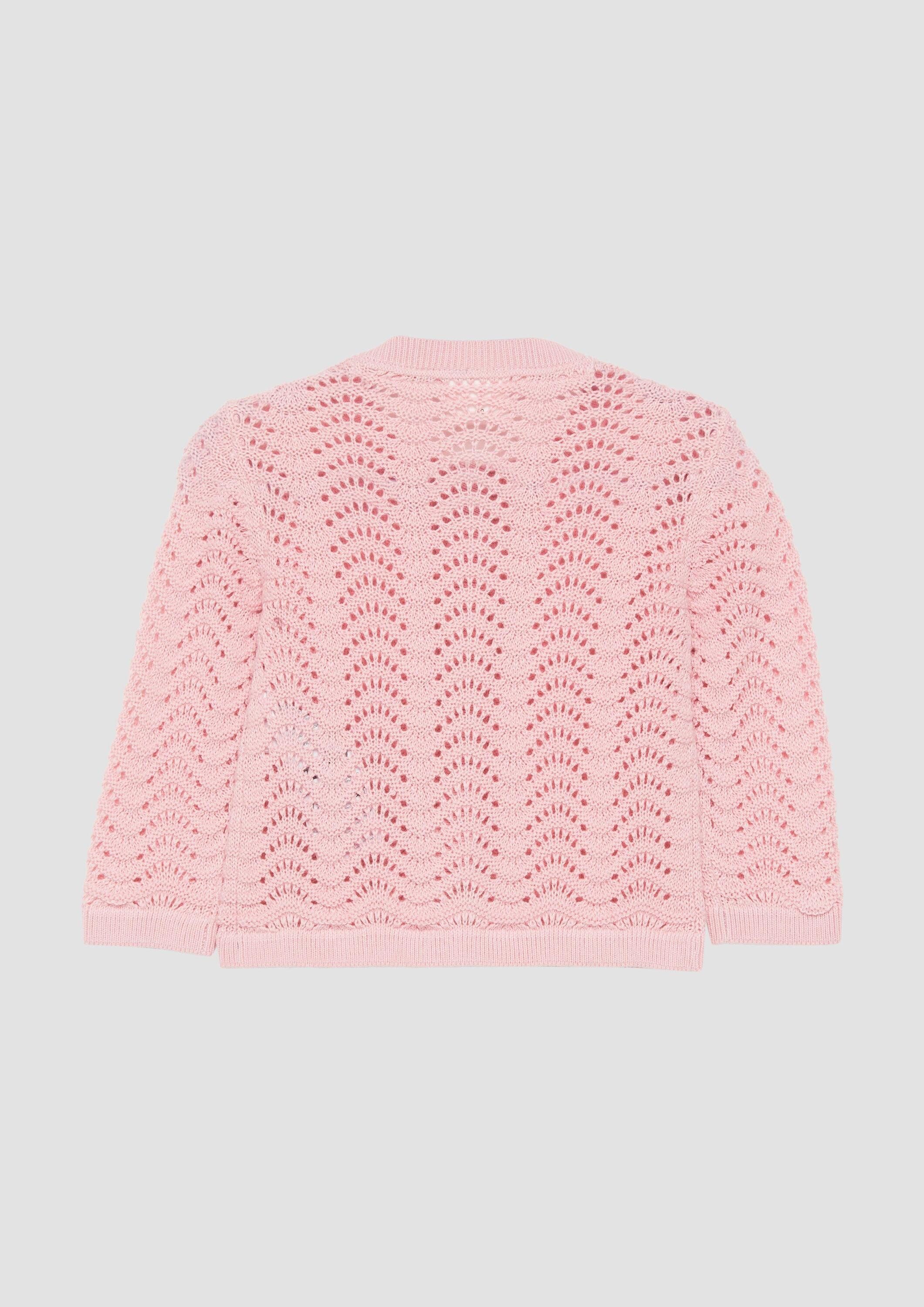 s.Oliver Cardigan Strickjacke Weiche Strickjacke mit Ajourmuster