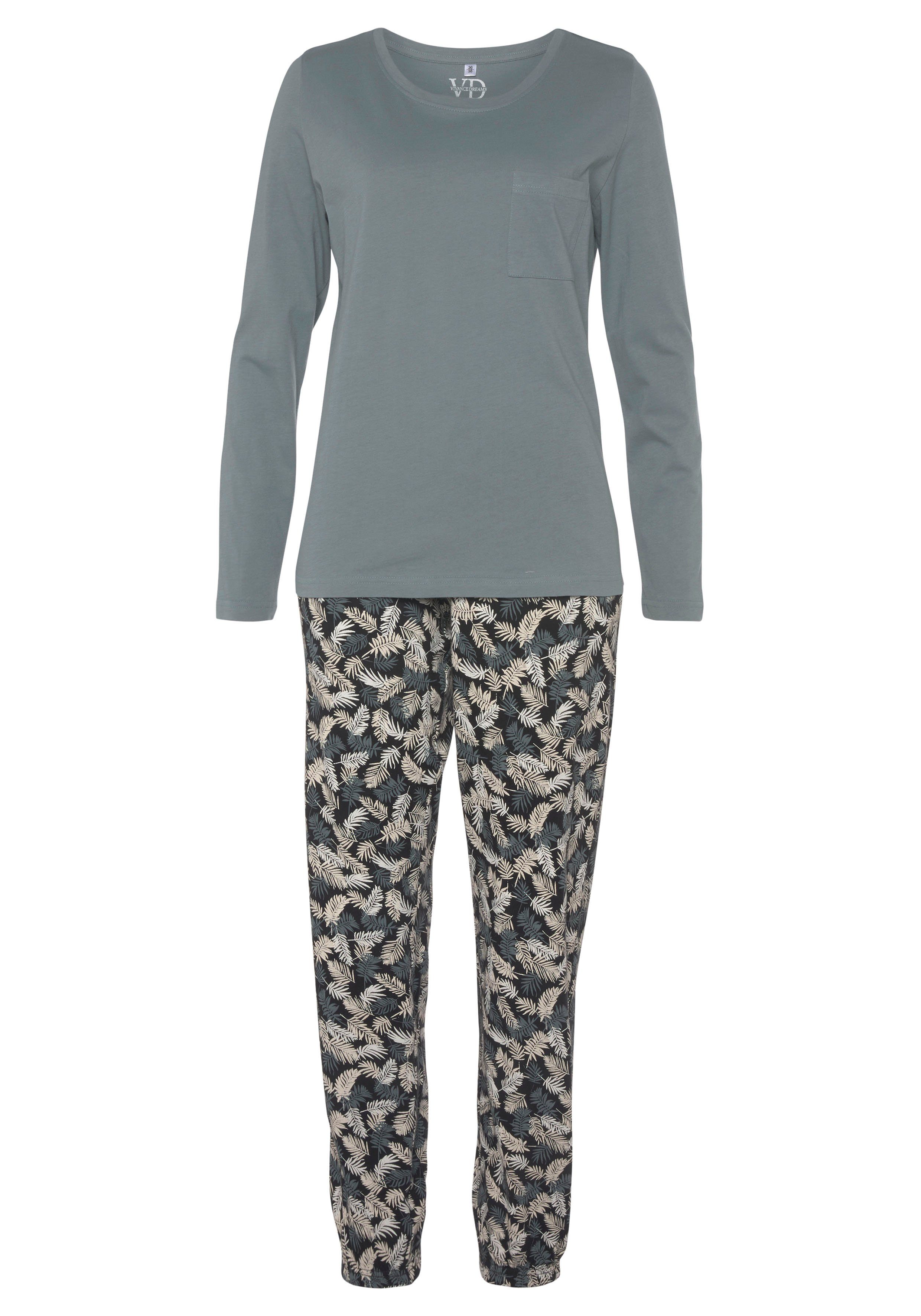 Vivance Dreams by Lascana Pyjama (Set, 2 tlg) mit schönem Naturprint – Bild 2 von 5