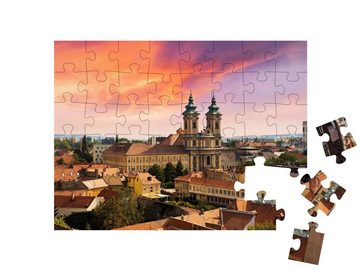 puzzleYOU Puzzle Sonnenuntergang in Eger, Ungarn, 48 Puzzleteile, puzzleYOU-Kollektionen Ungarn