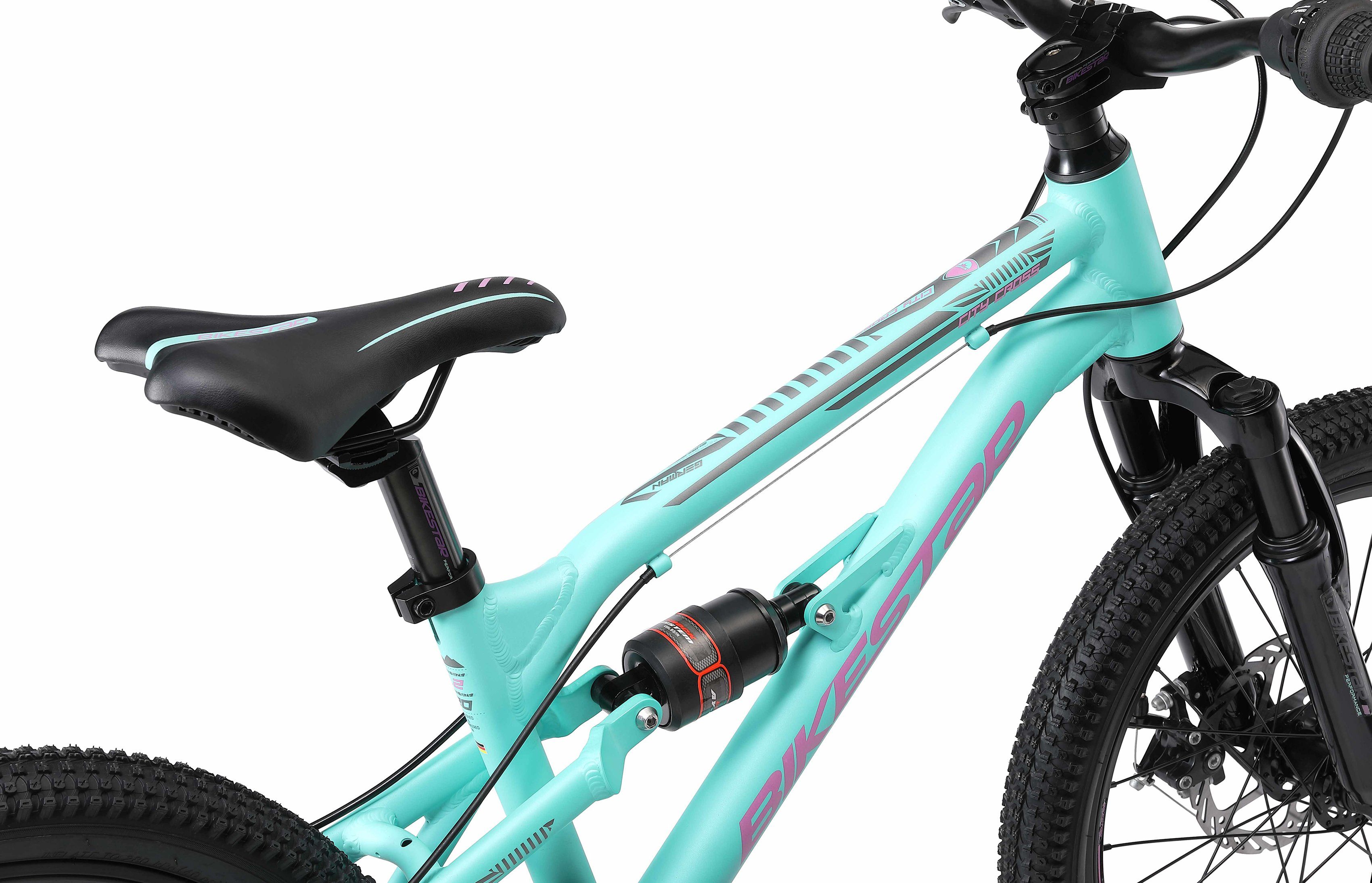 Bikestar youth bicycle, 7-speed Shimano RD-TY21 derailleur, derailleur gears