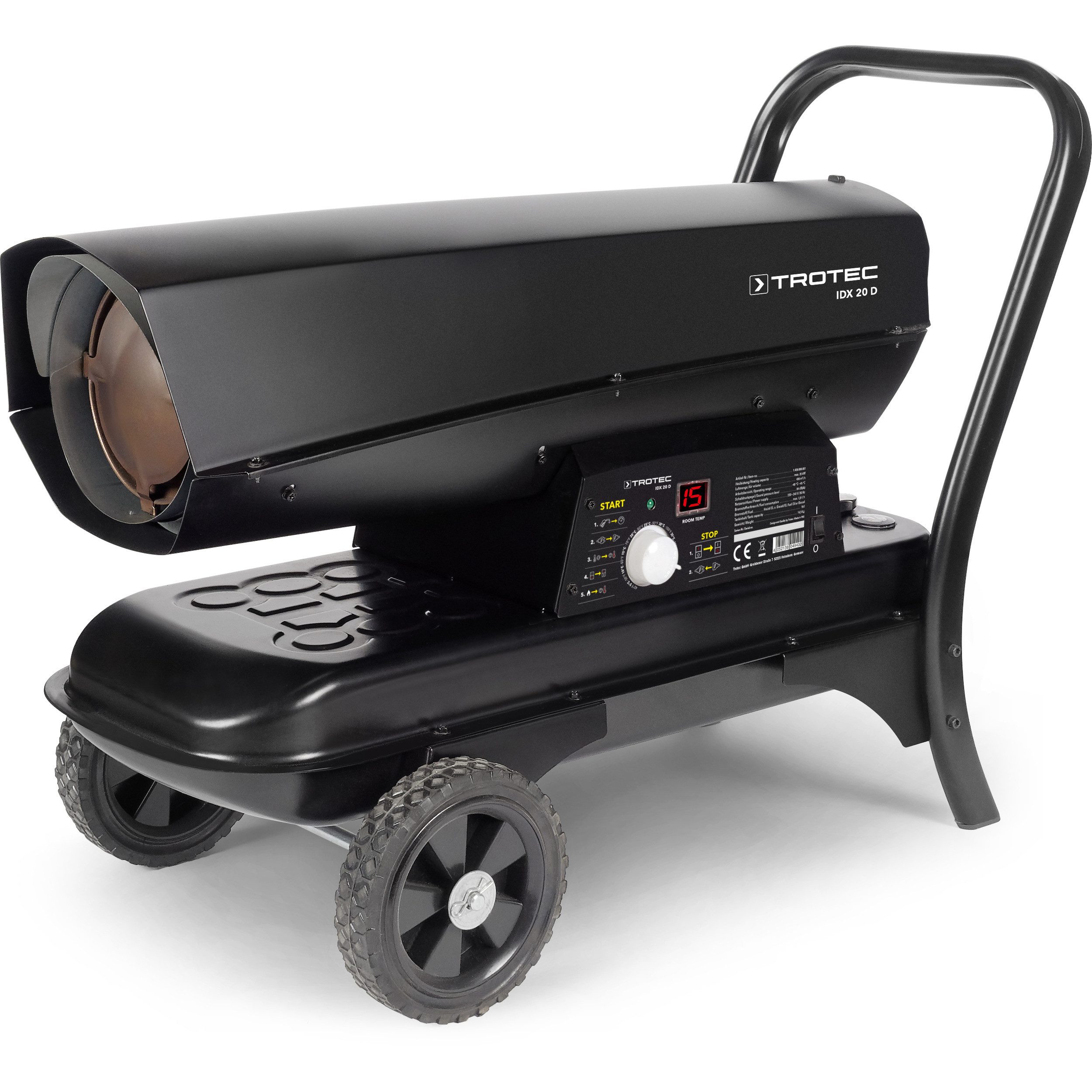 TROTEC Heizlüfter Direkt-Ölheizgebläse IDX 20 D, Fahrgestell für einfachen günstig online kaufen
