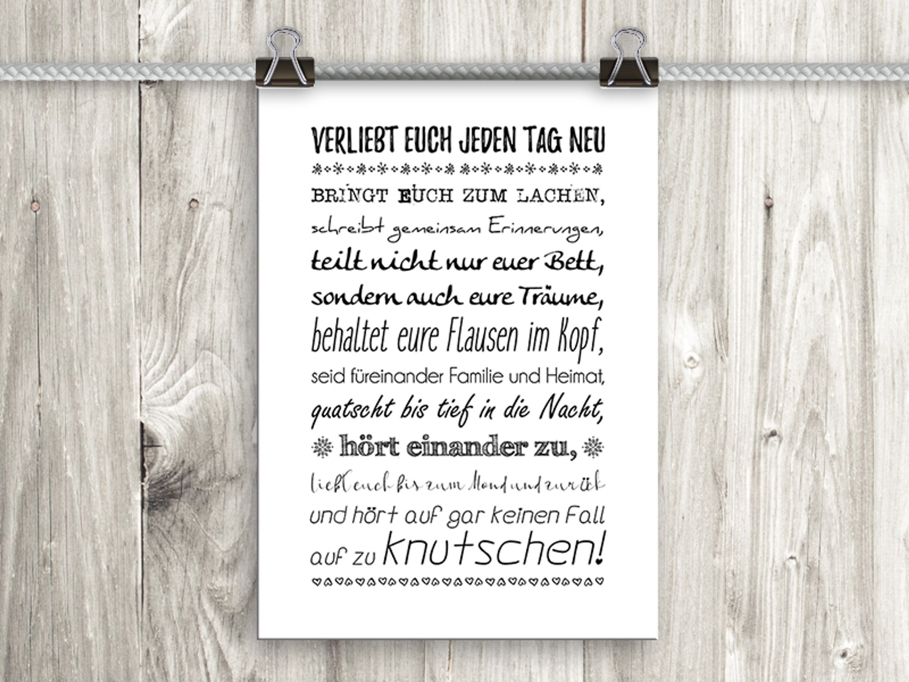 artissimo Poster »Poster mit Spruch DinA4 Bild Wandbild Kunstdruck