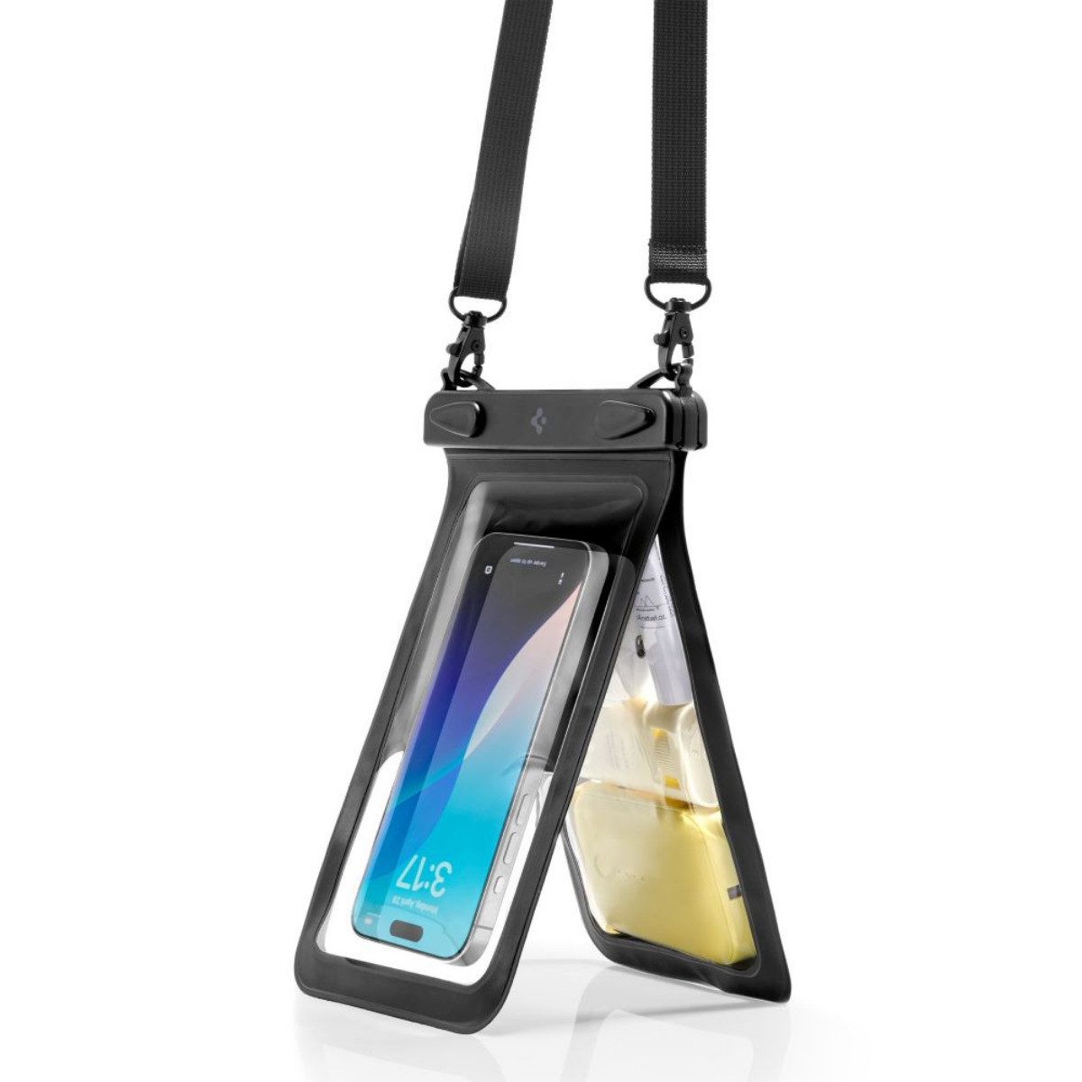 Spigen Handyhülle A603 Wasserdicht Schutzcase Schwarz für Smartphones 6,9, Wasserdichtes Schutzcase für Outdoor und Wassersport