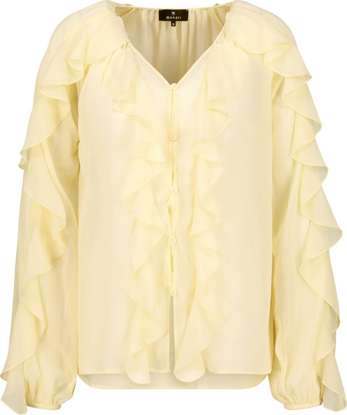 Georgettebluse Bluse Georgette Rüschen