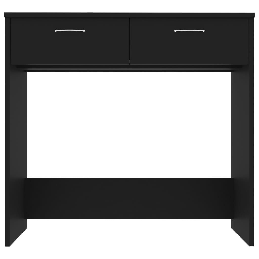 | Schwarz 80x40x75 cm Schwarz Schreibtisch Schreibtisch Holzwerkstoff vidaXL Schwarz