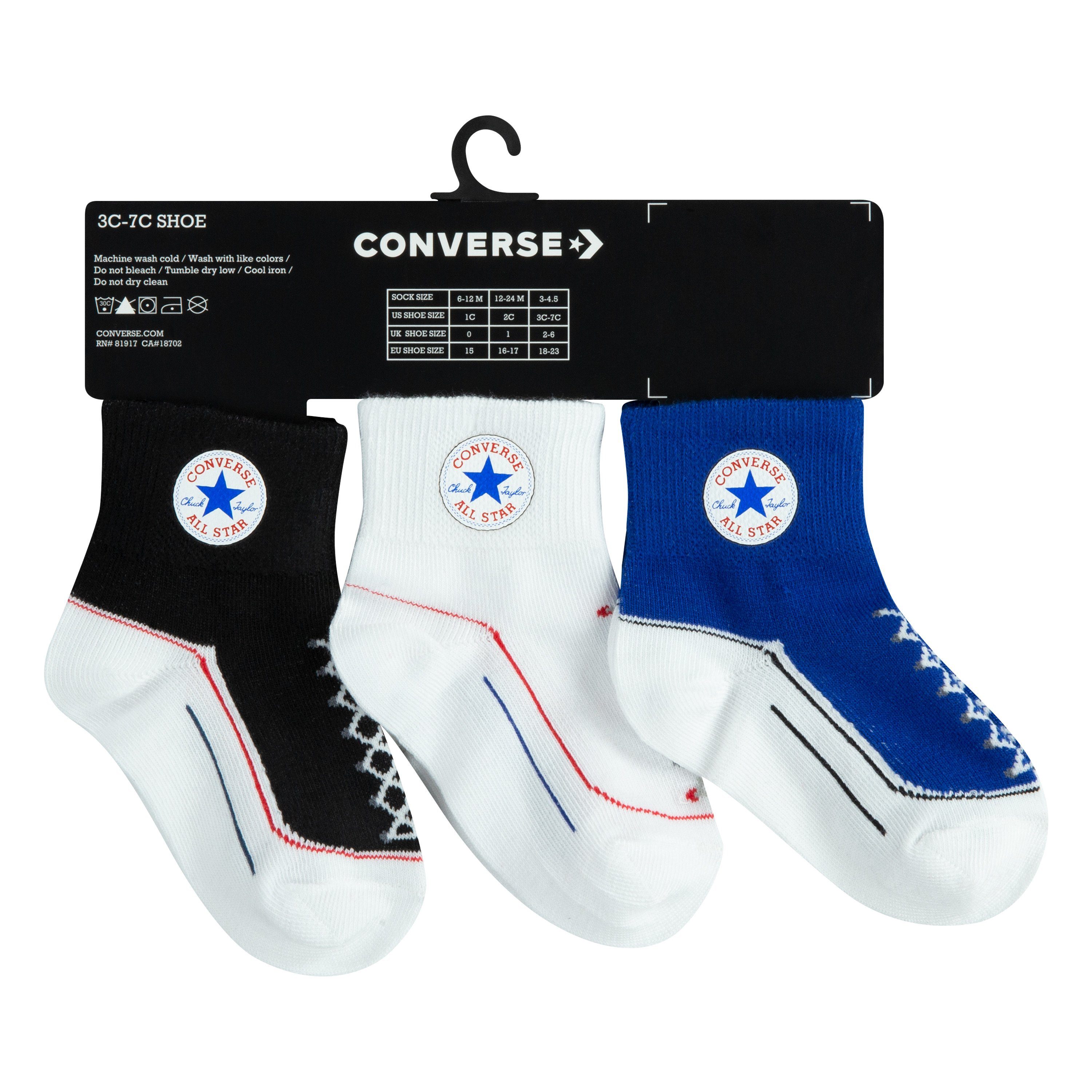 INFANT Converse QUARTER Sportsocken CHUCK TODDLER (3-Paar) 3PK