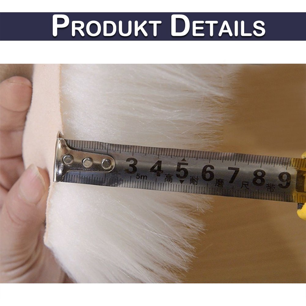 BTTO TEPP Hochflor-Teppich Fellteppich,Herz Teppich, Faux Lammfell Schaffell Weicher Teppich, Herzform 70*90cm, Weich und Flauschig,Herzform 30*40cm/40*50cm/70*90cm