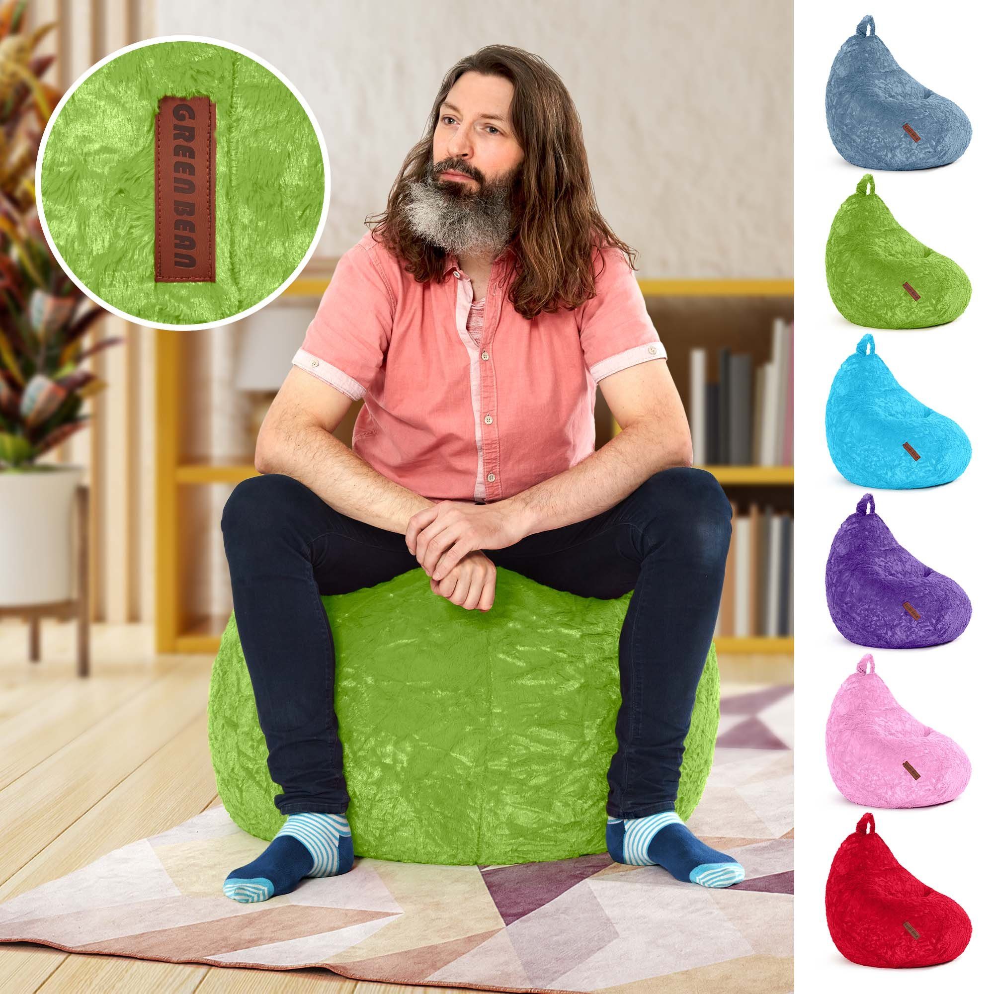 Green Bean Sitzsack Plüsch (60x45x45cm - günstig online kaufen