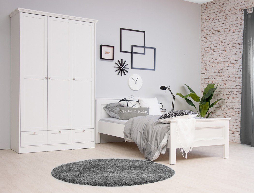 expendio Jugendzimmer-Set »Landström 161«, (Spar-Set, 3-St), Landhausstil  weiß Bett 90x200 cm online kaufen | OTTO
