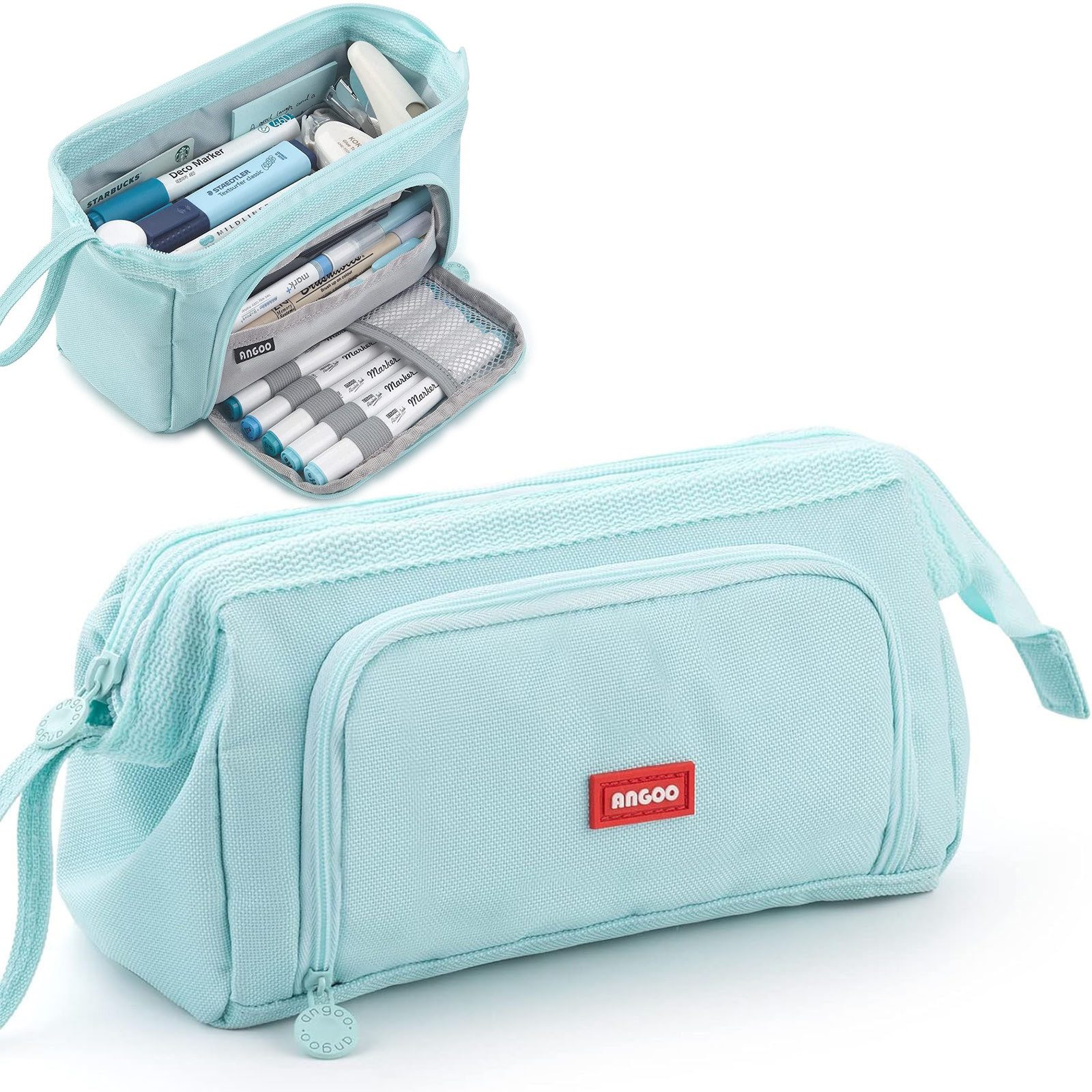 REDOM Federmäppchen Groß Stifteetui Schüler Mäppchen Canvas Etui, (Große Ka günstig online kaufen