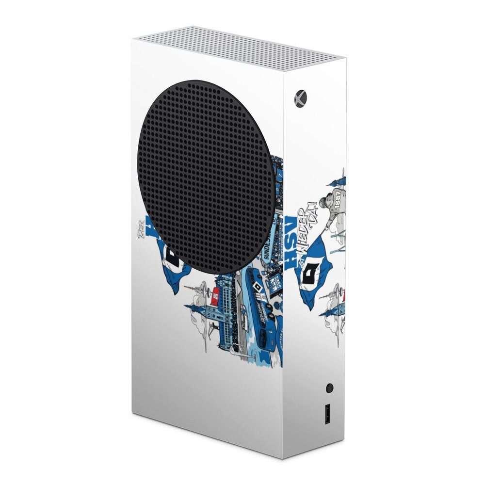 DeinDesign Konsolen-Cover Hamburger SV Offizielles Lizenzprodukt Aufstieg, Microsoft Xbox Series S Skin Aufkleber Sticker Folie