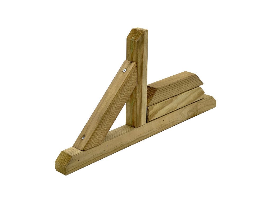 Woodtex Zaunpfosten Stellfuß Standfuß für Zaunelemente KDI grün
