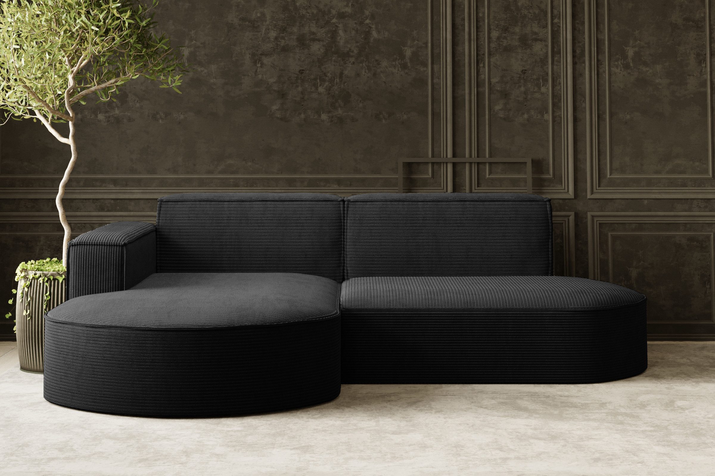 Kaiser Möbel Ecksofa Designer MODENA STUDIO L stoff Poso, Verita, Quelle, S günstig online kaufen