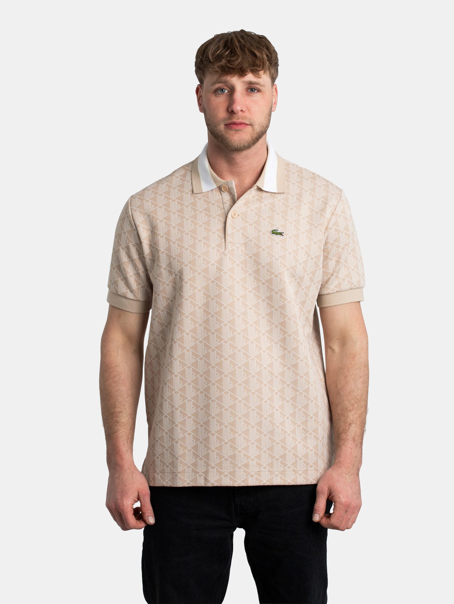 Lacoste Poloshirt Lacoste Classic Fit Monogramm Polo günstig online kaufen