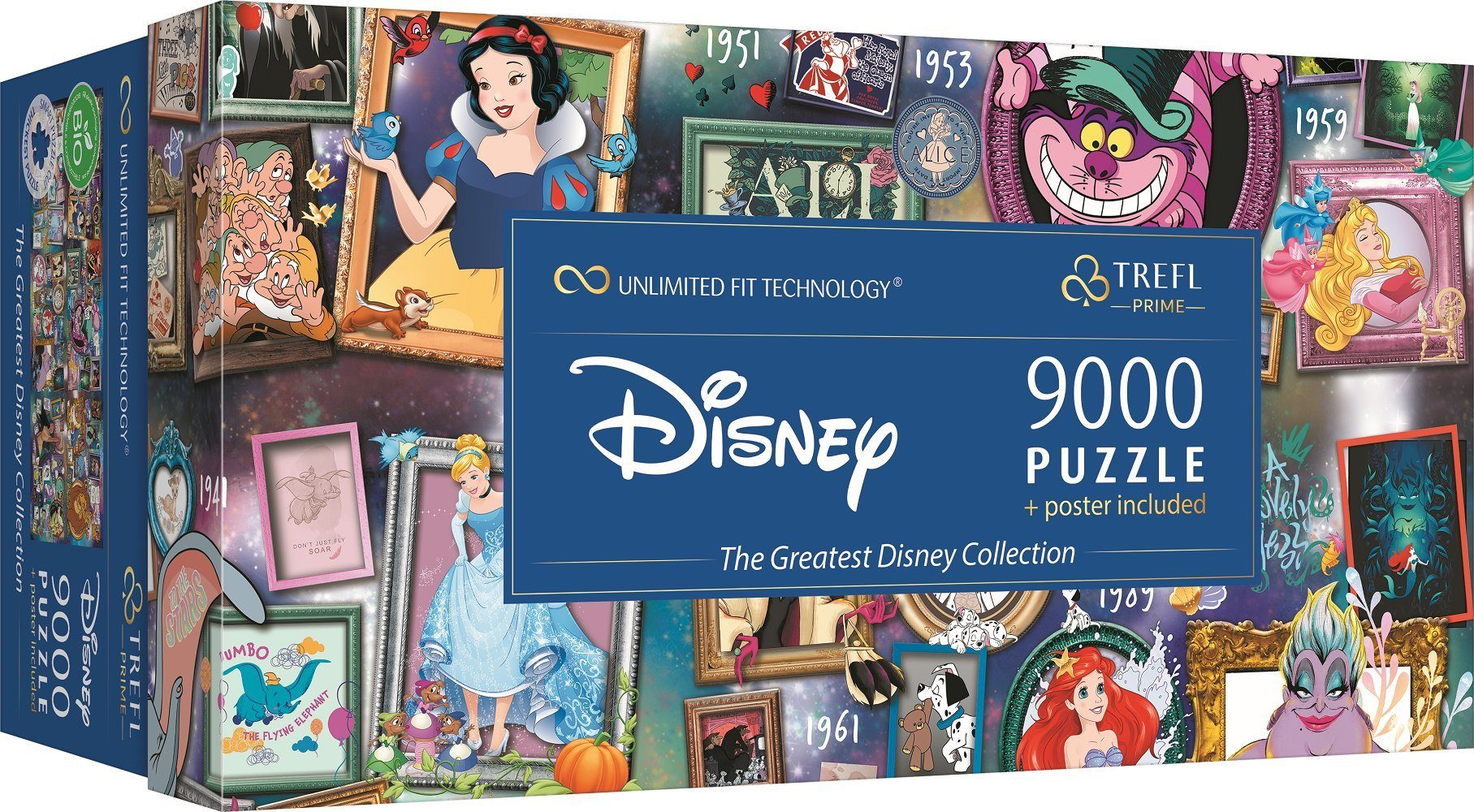 Trefl Puzzle The Greatest Disney Collection 9000 Teile Puzzle, 1500 Puzzleteile, Made in Europe