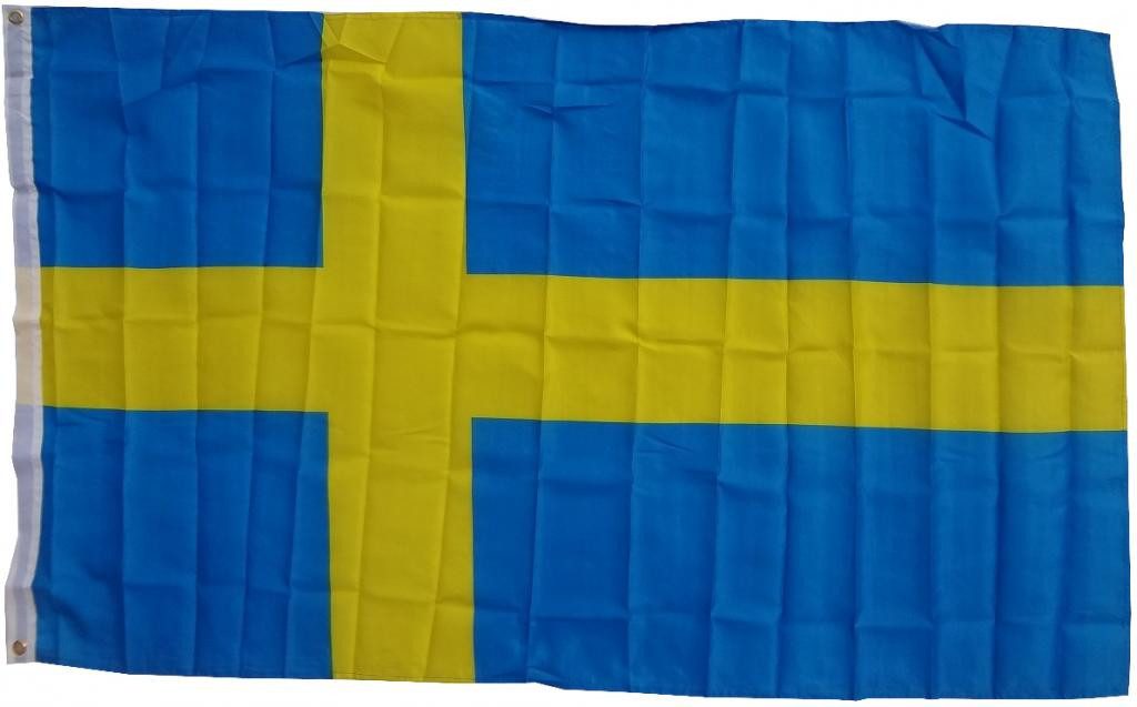 trends4cents Flagge XXL Flagge Fahne mit 3 Messingösen in 250 x 150 cm (Schweden), für Fahnenmaste