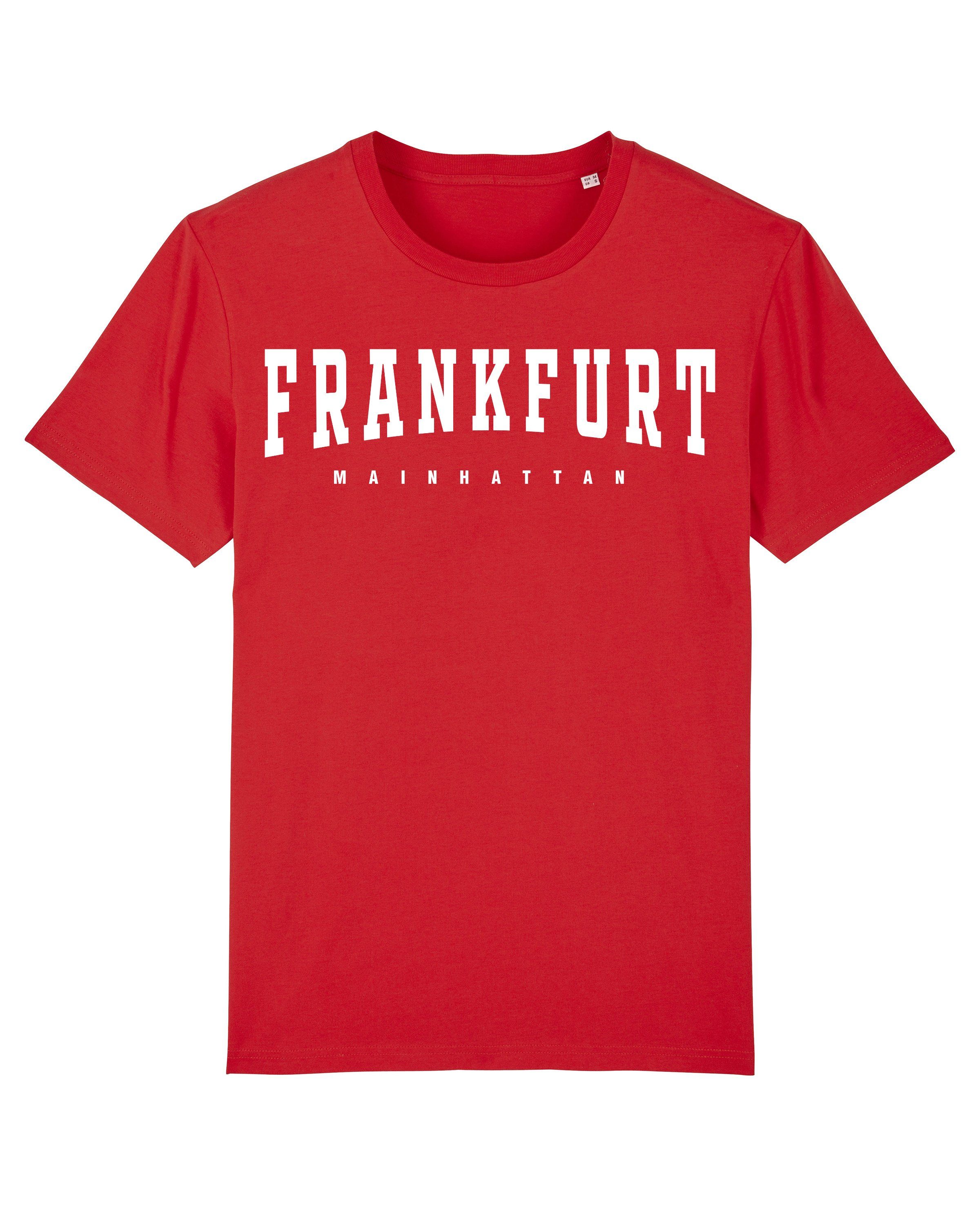 wat? Apparel Print-Shirt Frankfurt (1-tlg) Peche Fraiche
