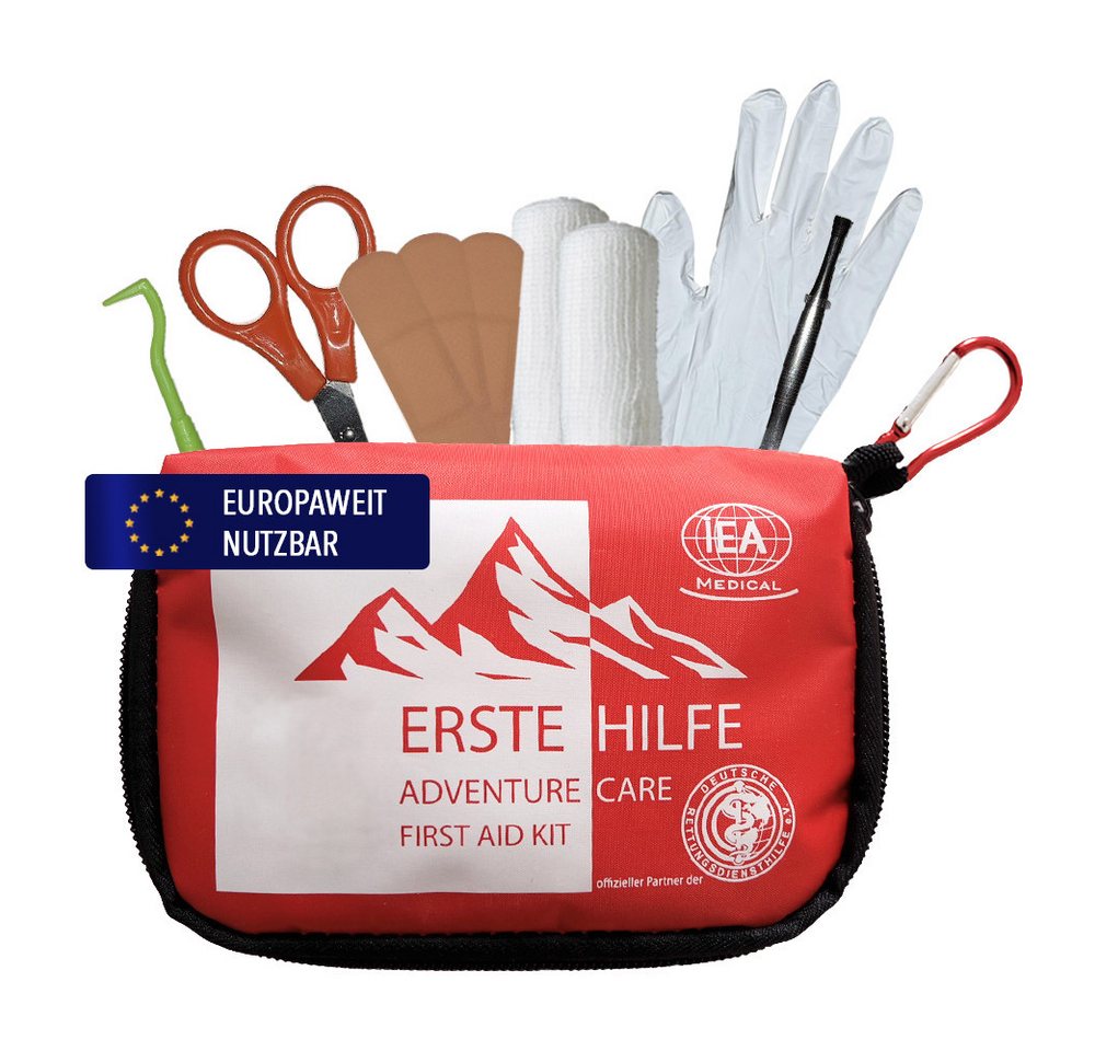IEA Medical Erste-Hilfe-Set Erste-Hilfe-Set Outdoor, (Komplettset, 26 St), Kompakte Reiseapotheke, Notfallhilfe für Wandern, Camping & Reisen