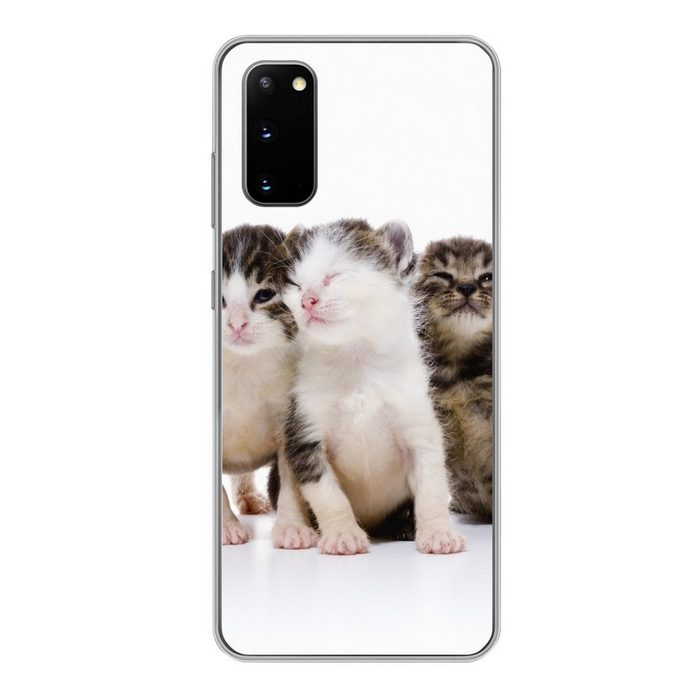 MuchoWow Handyhülle Katze - Haustiere - Fell - Porträt Phone Case Handyhülle Samsung Galaxy S20 Silikon Schutzhülle