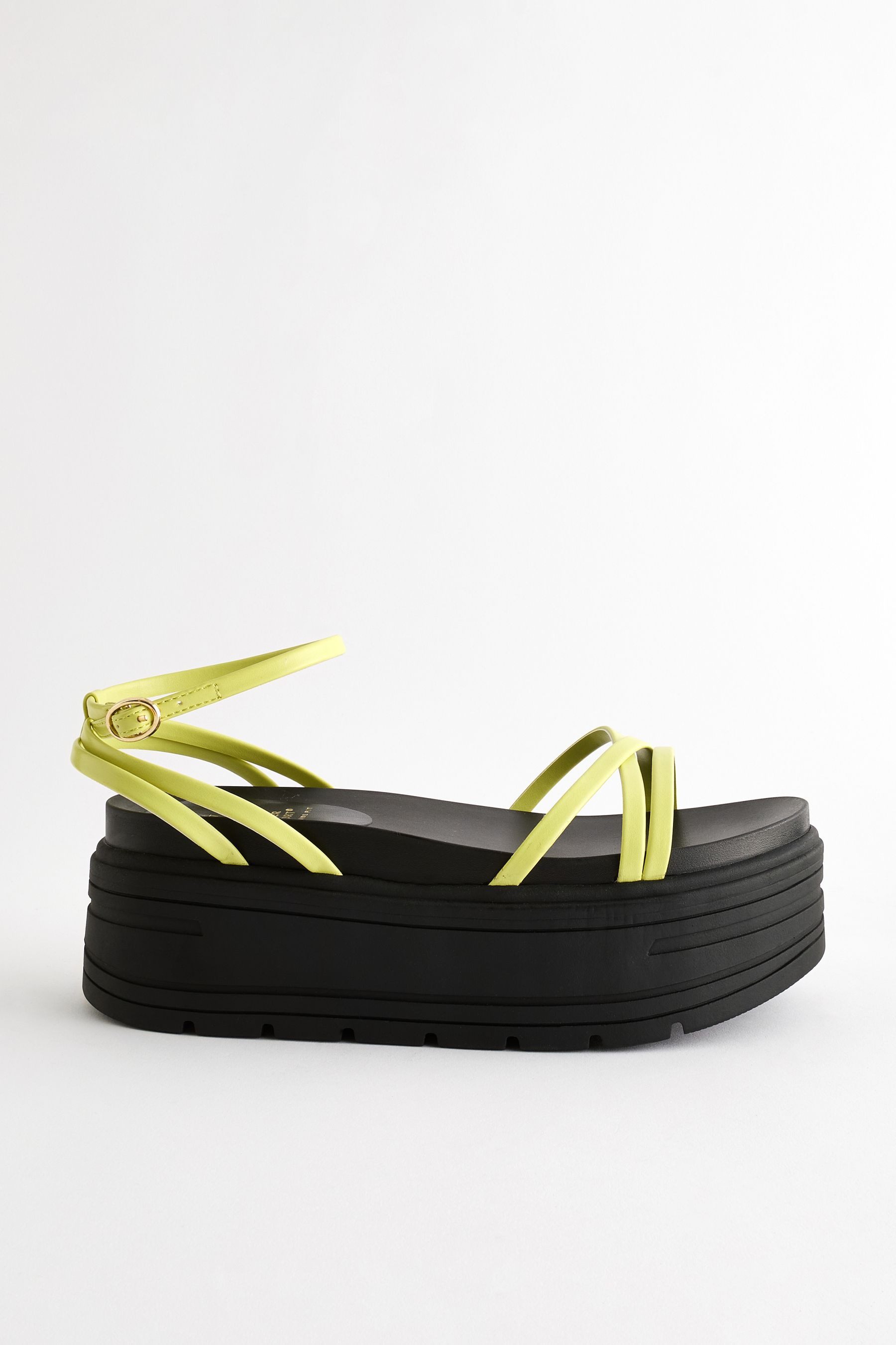 Next Riemchensandalen mit Flatform-Sohle, extra weit günstig online kaufen