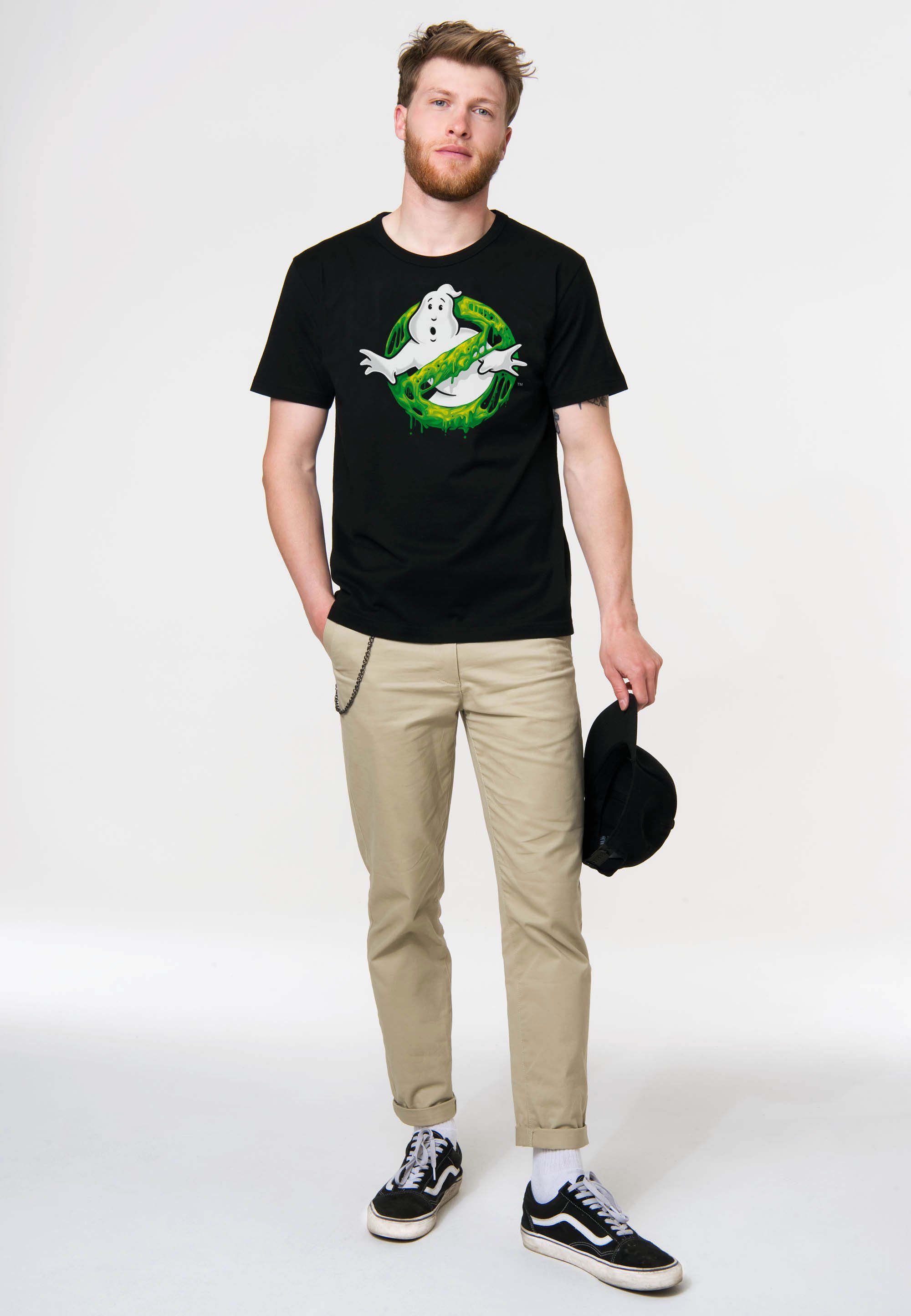 Ghostbusters Slime LOGOSHIRT mit Logo T-Shirt Print coolem –