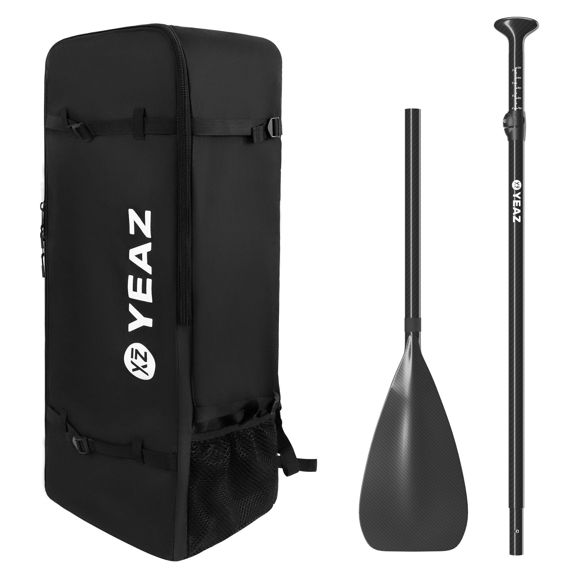 YEAZ KIT CARBON rucksack & carbon-paddel SUP-Paddel, Rucksack & Carbon-Paddel