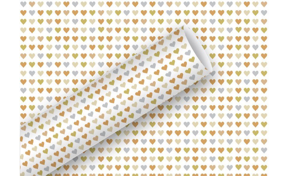 Braun+Company Atelier Geschenkpapier Braun & Company Geschenkpapier Alu Heart to Heart