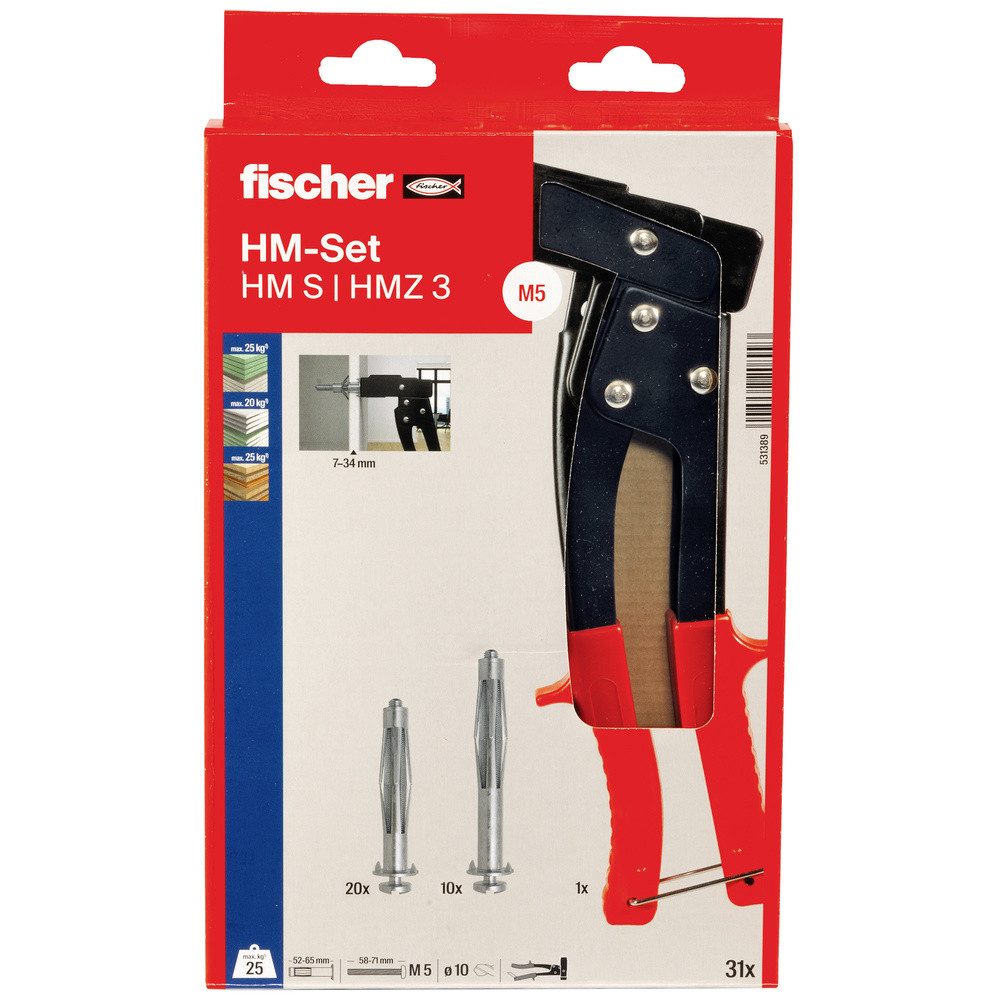 Fischer Dübel-Set Fischer 531389 Montage-Set 1 St.