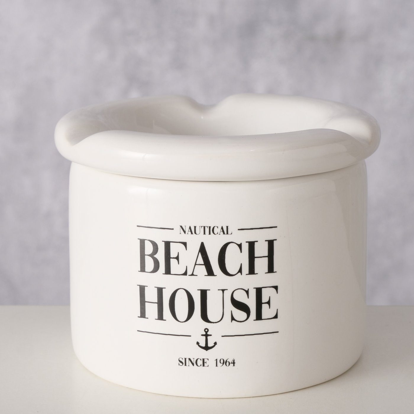 BOLTZE Aschenbecher Sturmaschenbecher NAUTICAL weiß 7,5 cm hoch – Bild 5 von 5