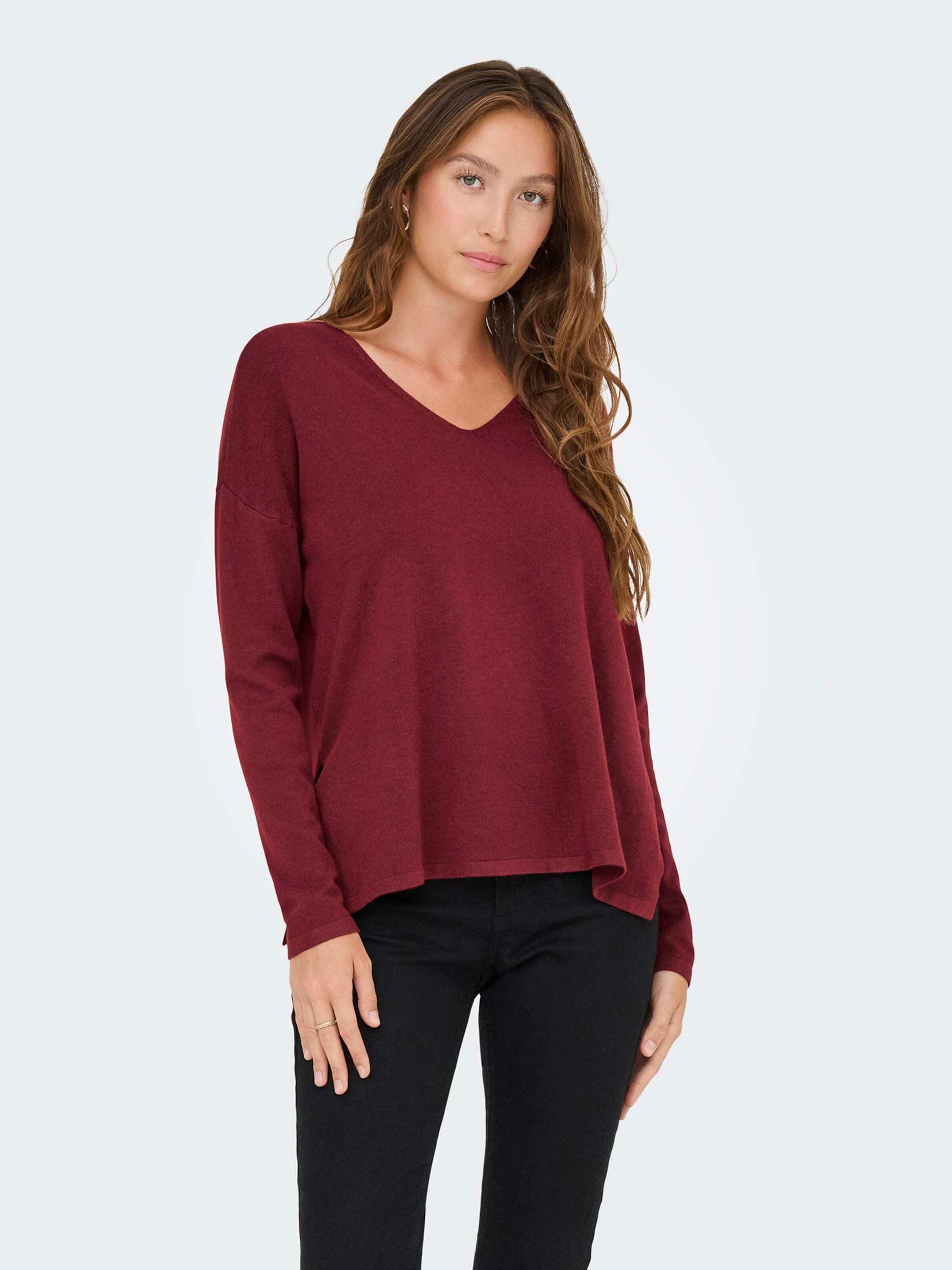 ONLY V-Ausschnitt-Pullover ONLAMALI (1-tlg) Plain/ohne Details