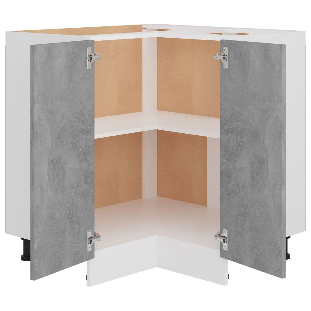 DOTMALL Eckunterschrank Eckunterschrank Lyon Betongrau 75,5x75,5x81,5 günstig online kaufen