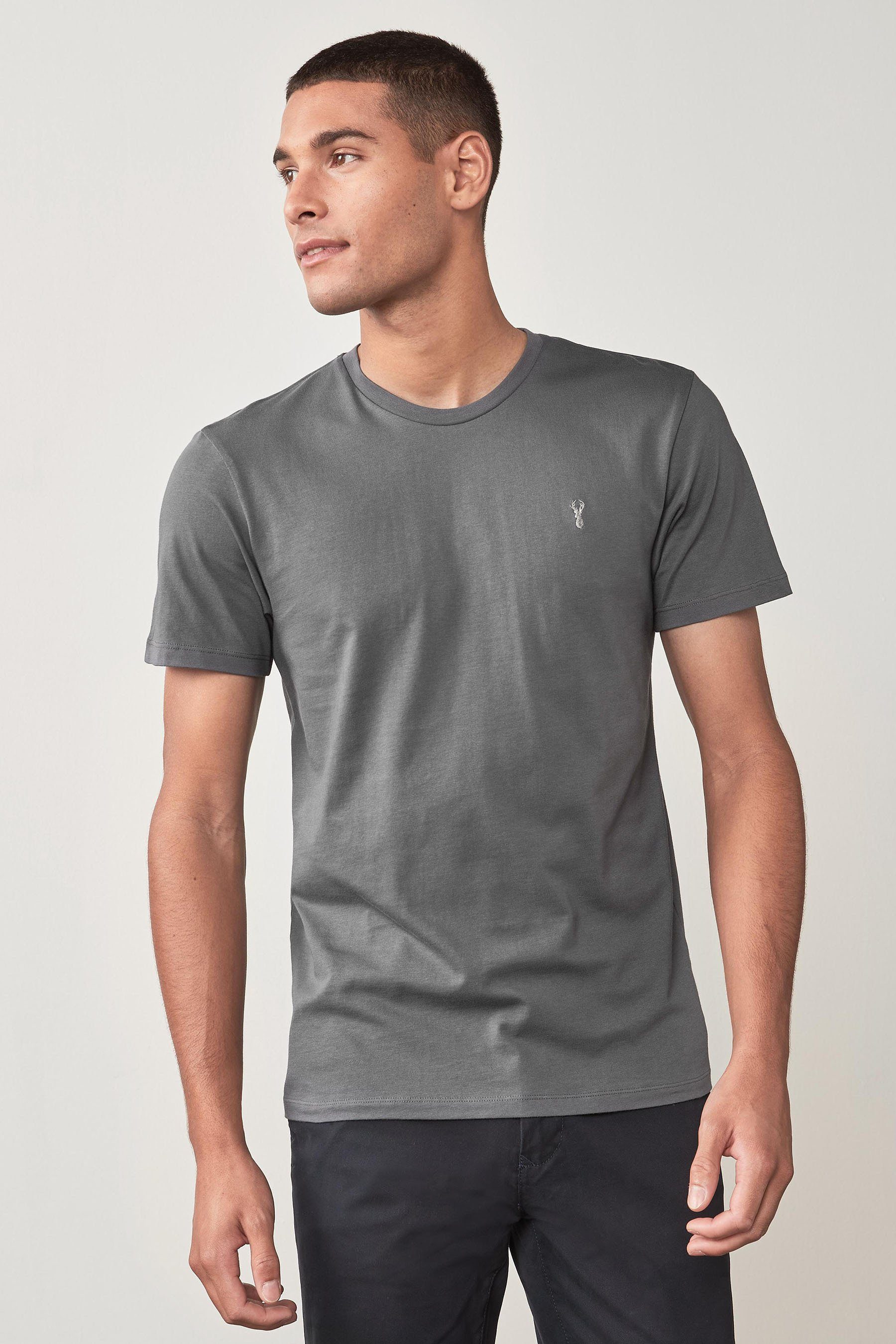 Next T-Shirt (1-tlg) Slate Grey