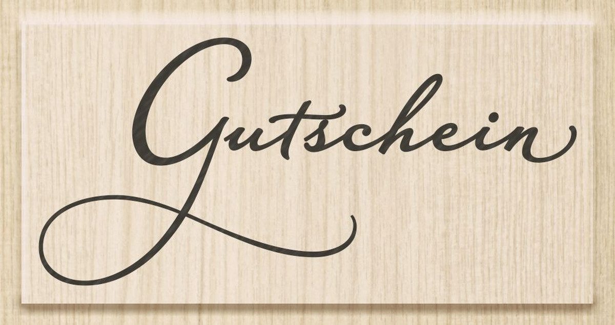 Heyda Stempel Motivstempel 'Gutschein' 7,5x3,5cm