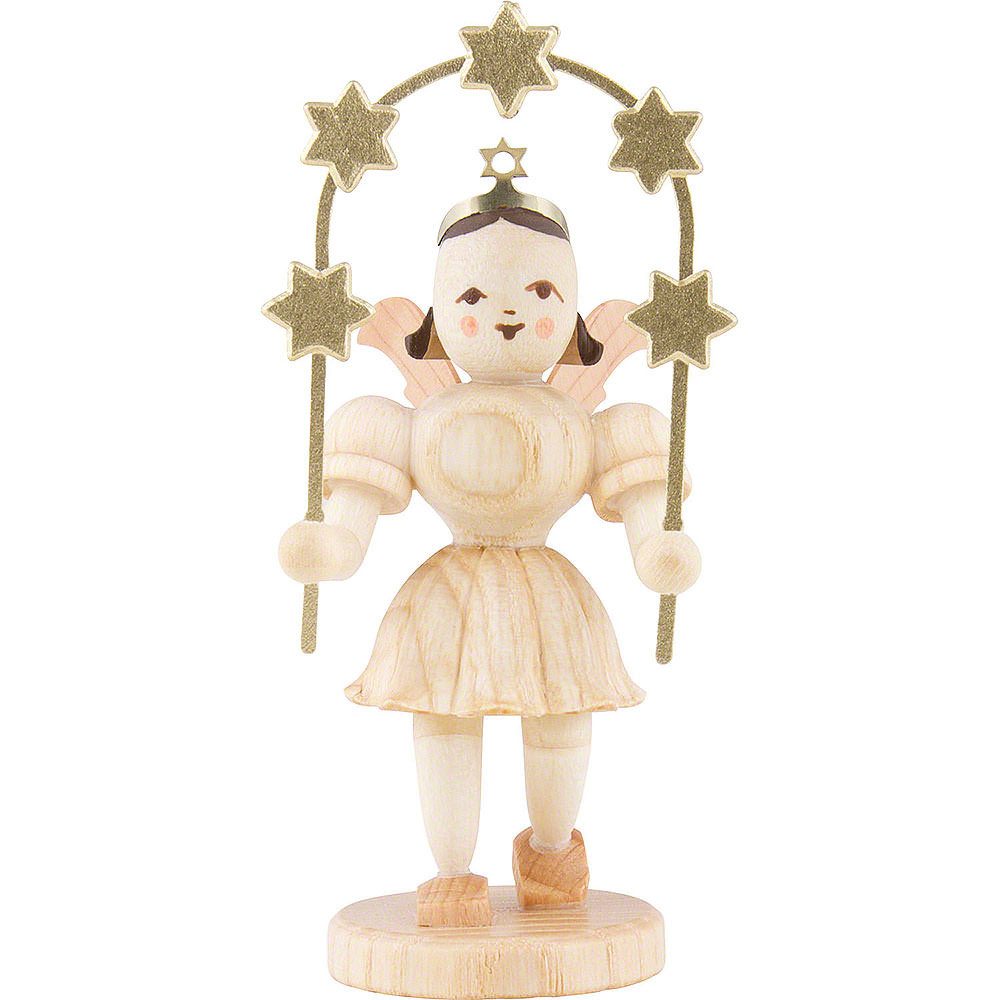 Blank Kunstgewerbe Dekofigur Kurzrockengel mit Sternenbogen, natur (6,6cm) von Blank Kunsthandwerk